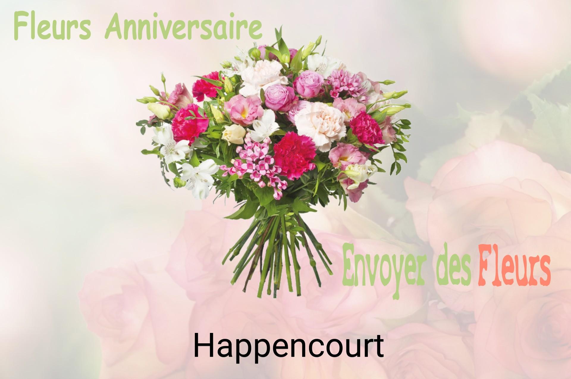Bouquet de fleurs d’anniversaire livré à Happencourt